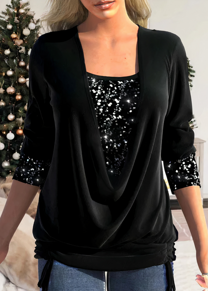 Iris™ | Glamorous glitter blouse