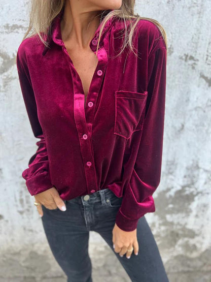 Giulia™ | Velvet shirt